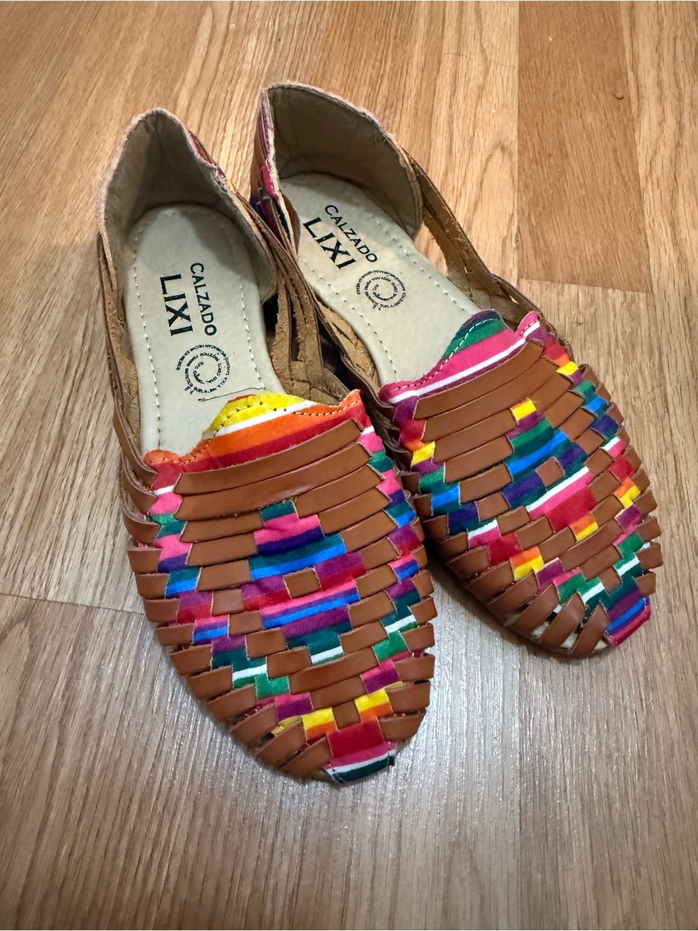 Authentic Multicolor Woven Leather Huaraches - 7